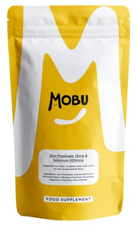 Zinc 15mg & Selenium 200mcg - 120 Tablets - Picolinate & Selenomethionine Immune System Support MOBU UK