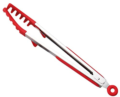 LIFKOME Pinza per Alimenti in Silicone Multi- per Spaghetti Clip per Pasta Accessorio da per Uso e Rosso
