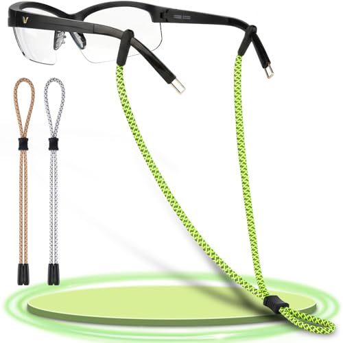 Pamofuper Brillenband Sport 3 Stück - Reflektierend Streifen - Brillenbänder Verstellbare Brillenband Herren Damen Kinder Rutschfest Sportbrillenband für Radfahren und Laufen im Freien