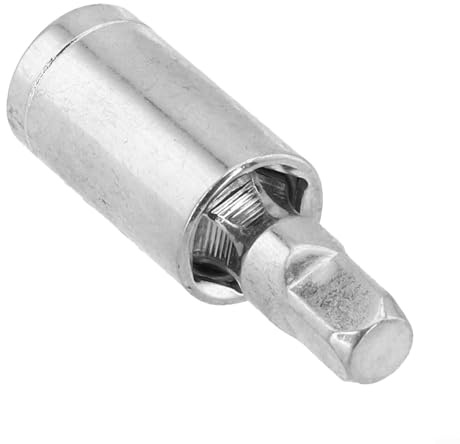 Adaptateur de douille articulée pivotant à 360 degrés avec barre d'extension à cliquet 6,35 mm 3/8 1/2 en acier au chrome vanadium tête flexible pour atelier (45661)