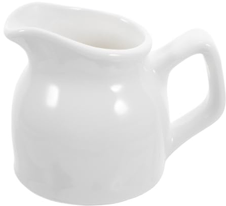 Alipis Ceramic Sauce Cup With Handle Smooth Pitcher For Milk Frothing Condiments And Syrups Easy-clean Multipurpose Cup For Hotels And Fine Dining