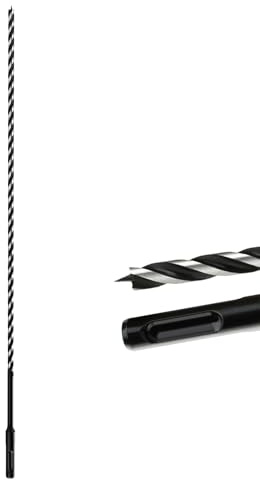 Extra Long 6mm x 460mm Auger Drill Bit SDS Plus, SDS Wood Auger Drill Bits | 6mm Dia. Timber Drill Bit 460 mm Long for Woodworking