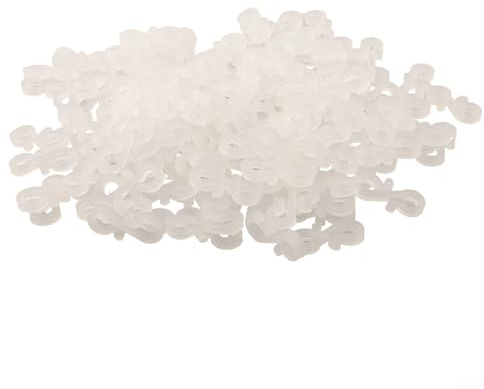 Filteilect 150 Pcs S Hook Light Clips for Outdoor Use Plastic Gutter Hooks for Christmas Lights Decorations on Eaves Decks Railings(White)