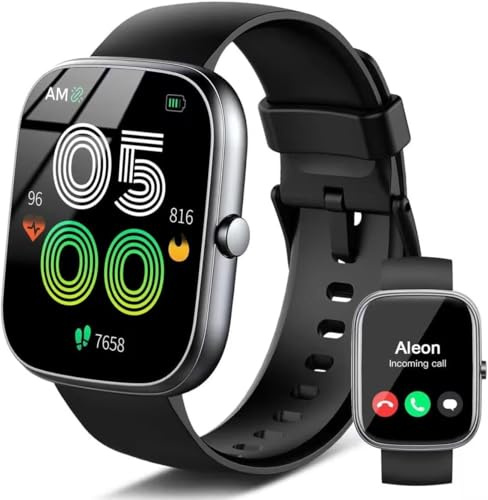 Smart Watch for Men Women Answer/Make Calls, 1.91Fitness Watch with Heart Rate/Sleep Monitor/Step Counter, Fitness Tracker 110+ Sports Activity Trackers, IP68 Waterproof Smartwatch for IOS Android