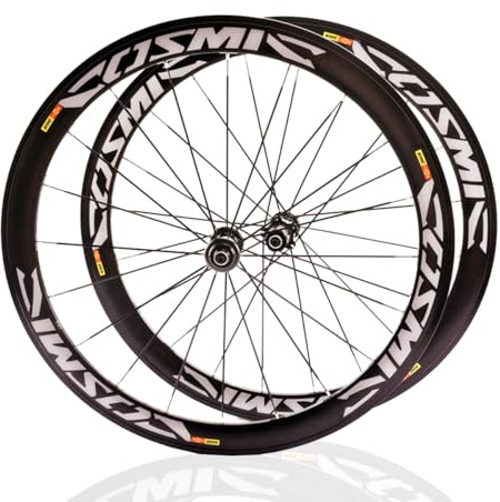 QUYCOIU 700c Landsvägscykelhjulssats 40/50Mm Höjd Center-Lock Genomgående Axel 24H Nav 12*100/12*142Mm Skivbroms Hjul I Aluminiumlegering För 7-12s Kassett 700C*23C-25C-28C 32C 35C(Front+Rear,40MM)