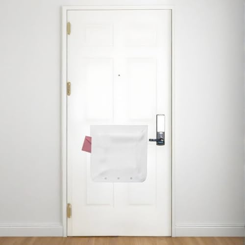 Letter Box Catcher, White Post Catcher for Letterboxes, Secure Letter for Front Door, No Screws Required, Easy to Open, Protects Letters Fits All Door Types