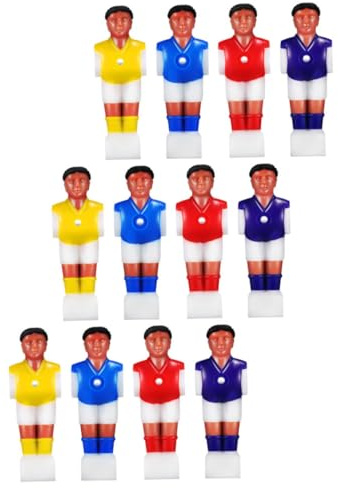 BESPORTBLE 12 Pezzi Statuette Giocatori Calcio Balilla in Resina Accessori per Calcio da Tavolo Figure Ergonomiche Resistenti per Gioco Arcade