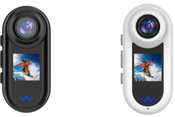 Action Camera 2K Compact Body Cam con doppio schermo Funzionamento a un pulsante Videoregistratore portatile per attività