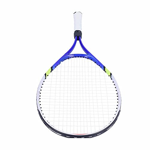 Generic Tonårings Tennisracketset med Solid Nylonsträng Lättviktsdesign för Barn 23,0 Tum (Blå)
