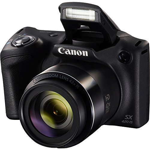 Canon PowerShot SX420 Digital Camera w/ 42x Optical Zoom - Wi-Fi & NFC Enabled (Black) (Renewed)
