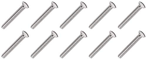 M3.5 x 50mm Long Electrical Machine Screws for Light Switch Plug Socket - 10