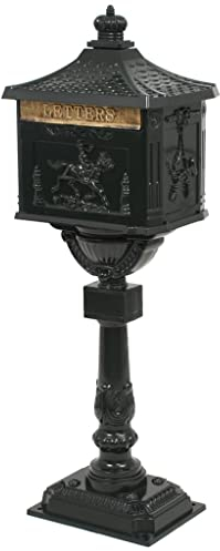 vidaXL Briefkasten Aluminium Vintage Rostfrei Grün Standbriefkasten Postkasten