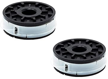 FixedByU 2er Pack Ersatzspule für Elektro-Rasentrimmer Ersatzspulen | Passend für Florabest FRT 430, FRT 450 A1/B2 | Grizzly Tools ERT 450/8, ERT 530 R/RS | Hanseatic ERT 530 Set
