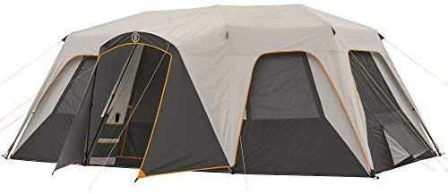 Bushnell Instant Tent | 6 Person / 9 Person / 12 Person Instant Tents Cabin Design Perfect for 3 Season Family Camping Essentials, Hunting, and Fishing with Fast Setup and 3 Rooms (12 Person)