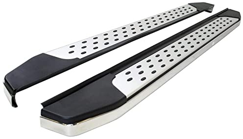 SEOOF 2 Piezas Barra de Paso Lateral para Kia Sportage 2010-2015, Estribo Faldones Laterales Escalones Laterales Barra Paso Lateral Coche