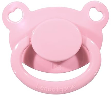 Landofgenie Erwachsenengröße Schnuller Großer Saugerschild Schnuller Rosa