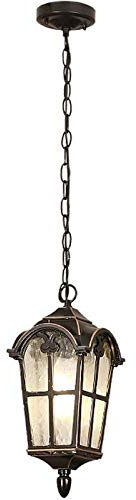 SIbeg Vintage Industriel Rétro Extérieur Étanche Antirouille Lustre Classique Balcon Escalier Couloir Lampes Suspendues E27 Jardin Paysage Lampes Décor Porche Patio Pavillon Plafond Lampe Suspendue