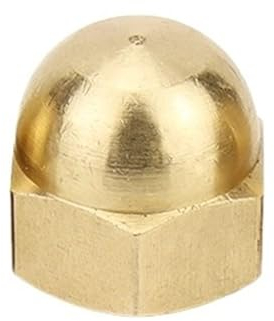1-50 Stück M3 M4 M5 M6 M8 M10 M12 M14 M16 Messingkappen-Sechskantmuttern, dekorative Kuppelkopfabdeckung, halbkreisförmige Hutmutter (Size : M3 (50pcs))