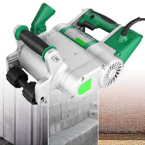Scanalatrice per muri 1100W Scanalatrice elettrica per muri di mattoni Macchina da taglio per canali portatile Scanalatrice per pareti leggere, muro di mattoni ecologico, muro di mattoni,35mm