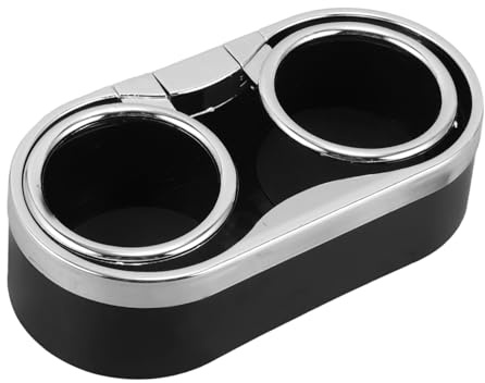 HAWILLOSCH Portavasos De Doble Orificio para Coche Portabotellas De Plástico Soporte para Vasos para Viajes y Uso Diario El Automóvil
