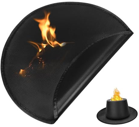 CAXUSD Feuerschalenmatte Runde Grillunterlage Bodenschutzmatte Isoliermatte Für Outdoor-Grill Feuerstelle