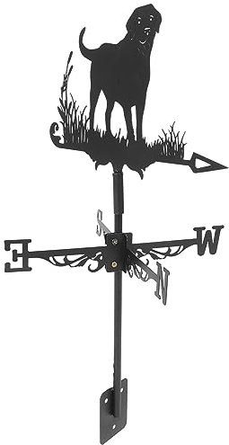 Milisten Girouette Indicateur de Vent Fer pour Jardin Girouette Décorative de Mesure pour Abris de Jardin