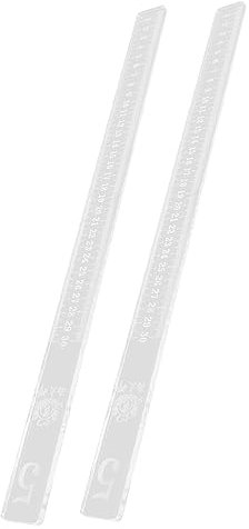 Cabilock Biscuit Ruler Rolling Pin Guide Ruler Baking Tools for Dough Leveling Measuring