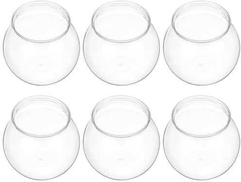 Happyyami Decorative Round Fish Bowls Small Fish Bowls Bowls Fish Tank for Home