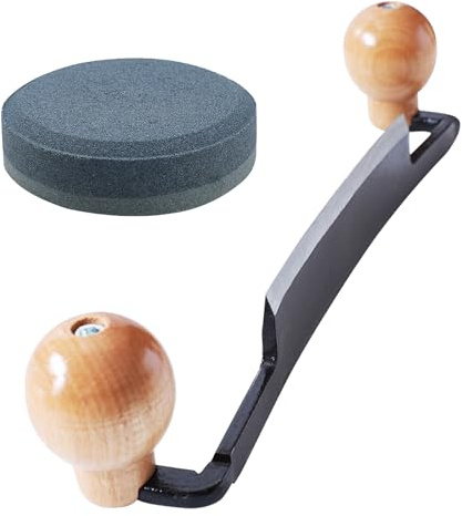 Raspa per spellatura - Coltello scortecciatore, utensile a due mani per spellare la corteccia degli alberi | Attrezzo per spellatura del legno di -Edged, per lavorazione del legno