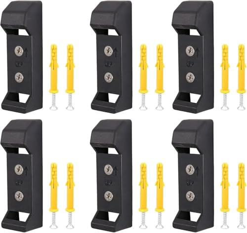Angelrolle Wandhalterung Rack, 6 Stück vorgebohrte Nylonhalter mit Schrauben für Angelrolle Lagerung und Display, Organizer für Garage, Schuppen, Boot oder Tackle Room Wand