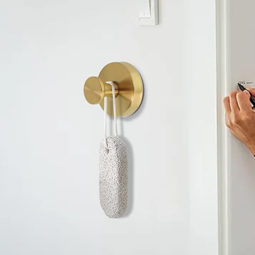 Affidabili ganci a ventosa per accessori doccia, perfetti per appendere asciugamani, luffe e accappatoi su superfici lisce del bagno (4 pezzi)
