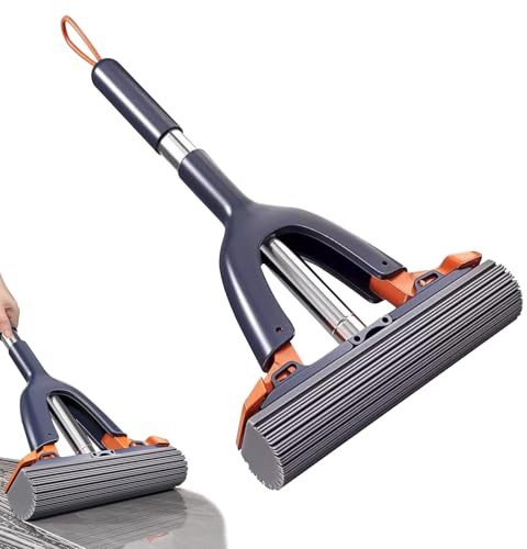 Bayeta Escurridor Mini | Fregona Mini Portátil,Herramienta de Limpieza de Suelos con Absorción Rápida para Cocina Baño Azulejos Viaje
