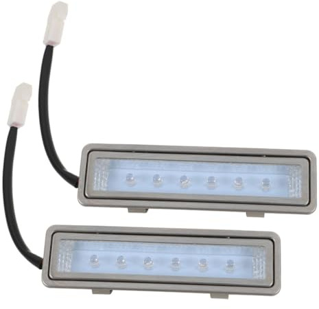 PENIKOKO 2Pcs Cold Light Bulbs Kitchen Range Hood Light Bulbs Replacement LED Lighting Components Easy Installation Sturdy 240V Cooker Hood Rectangle for Integrated Stoves
