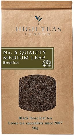English Breakfast Tea Loose Leaf 50g | Traditional Blend of Assam, Ceylon & Kenya | Medium Leaf, Full-Bodied & Rich Breakfast Tea