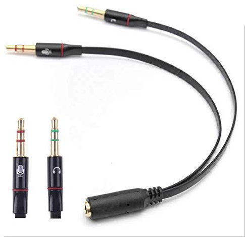 superior ZRL® 2 Pack 3.5mm 1 Femelle à 2 Hommes écouteurs Casque Audio câble micphone Adaptateur de répartiteur câble connecté à Ordinateur Portable PC