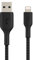 Belkin geflochtenes Lightning-Kabel (Boost Charge Lightning-/USB-Kabel für iPhone, iPad, AirPods) MFi-zertifiziertes iPhone-Ladekabel, geflochtenes Lightning-Kabel (3 m, Schwarz)