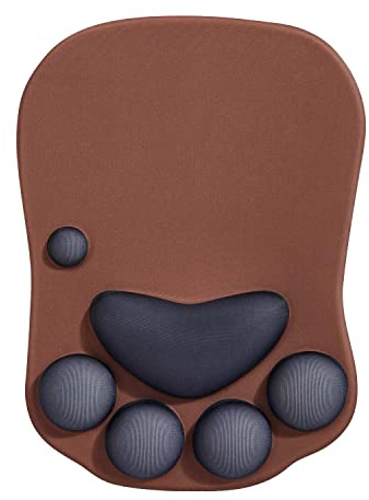 DOBAOJIA Tappetino per Mouse con Zampa di Gatto Carino,Mouse Pad Ergonomico