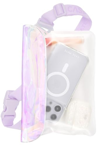 Case-Mate Tvålbubbla IP68 vattentät telefonväska/fodral med trippeltätningsskydd, justerbar rem – vattentät midjeväska för iPhone 16 Pro Max/iPhone 15 Pro Max/14/13/S25/S24/Pixel 9 – iriserande