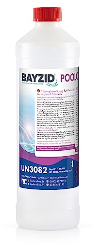 3 x 1 L BAYZID® Poolclear - Trübungsbeseitigung für Pool Filter mit Kartuschen & Filterballs/Filterbälle