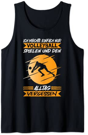 Herren Volleyball Spielen Und Den Alltag Vergessen Beach Volleyball Tank Top