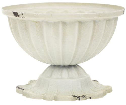 Kichvoe Retro Flower Vase Metal Flower Pot for Artificial Flowers Wedding Centerpiece Home Office Tabletop Decor Indoor Outdoor Use 4.40X4.40X3.14 inch