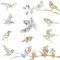 Fensteraufkleber Cogelschutz, Vogel Form Fenster Aufkleber, Glastürschutz und Vogelschutz, PVC Fenster Sticker, Fensterbilder Deko Selbstklebend, 20 Aufkleber