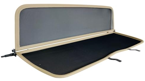 PureWind Windschott kompatibel mit Peugeot 307cc Baujahr 2003-2009 (Beige) - Windschott Universal mit Schnellverschluss