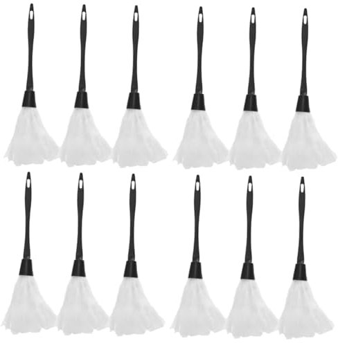 HAPINARY 12piezas Plumero De De Halloween Duster De Maid Accesorio De Disfraz Para Niño y Adultos