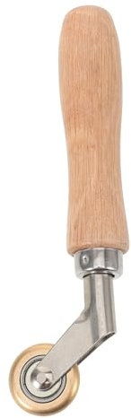 ASAKKURA Nahtroller Mit Holzgriff Handliche Andrückwalze Für Tapeten Und Vinyl Rutschfestes Presswerkzeug Für Nahtloses Verkleben Langlebiges Nahtpressrad Für Heim Autodekorierung