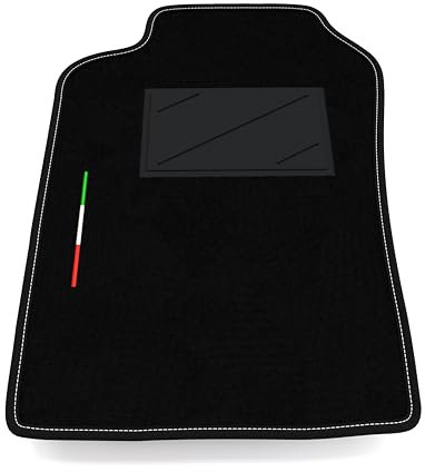 Automatte nur auf der Fahrerseite, 1 Stück, kompatibel mit Toyota Avensis 1997-2003 | 1 maßgeschneiderter Teppich, Italien-Flagge