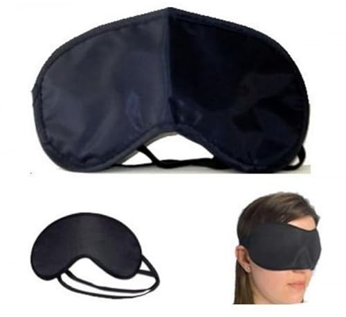 2 Stück Schlafmaske für Herren und Frauen, Seide Augenmaske Lichtblockierend Schlafbrille mit Gummiband für Herren, Frauen - Reisen Flugzeug, Camping