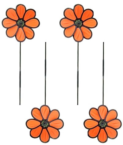 4Pcs Decori Esterni Mulino A Vento Yard Decorazioni Palo Ruota Per Giardino Mulino A Vento Deterrenti Decori Estern