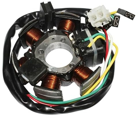 cyclingcolors lichtmaschine Stator Zündung Motor Motorrad Roller Moped kompatibel mit am6 minarelli aprilia 50 rs mbk xlimit rieju rr yamaha dtr 80w sans platine