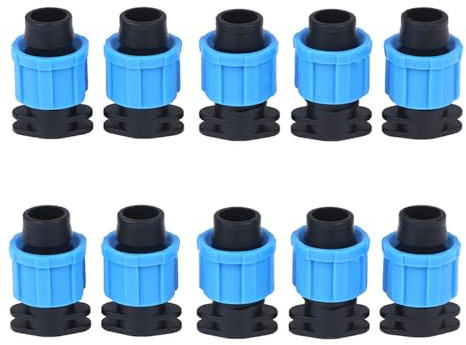 10PCS 16mm Tropf Bewässerung Band Ende Stecker Rohr Fitting Anschlüsse Gewinde Lock